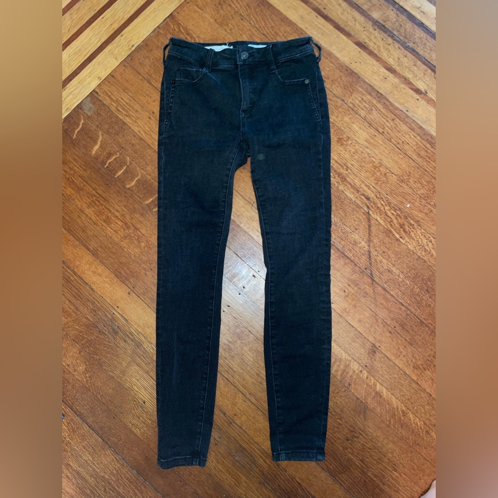 Black pants slim comfortable classic Pilcro and the Letterpress anthropology